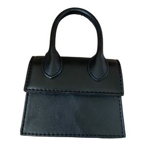 Mini Crossbody Bag for Women Synthetic Leather Flap Purse  Top-Handle  Handbag